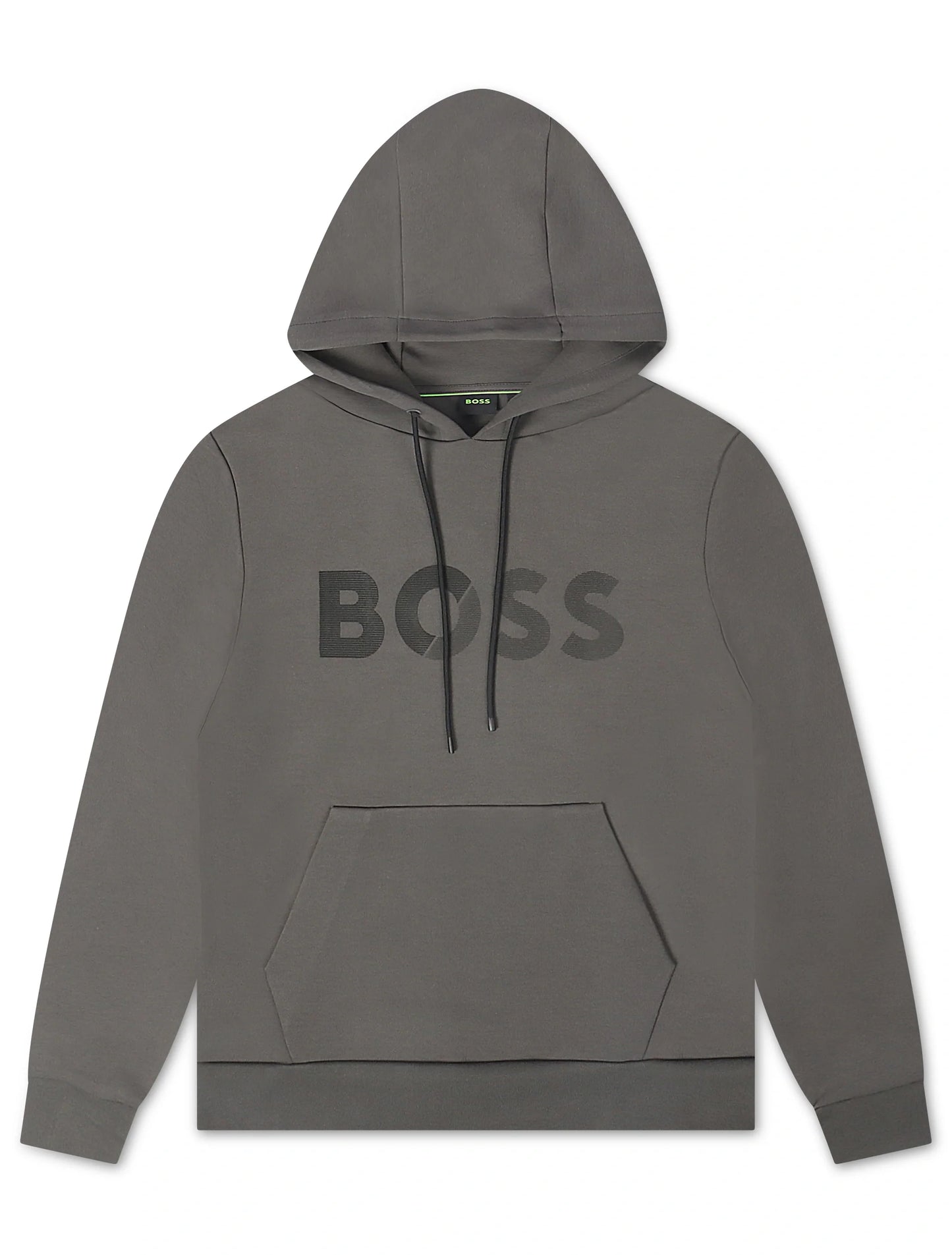 Boss Soody Tape Logo Hoodie - Gray Denim Exchange
