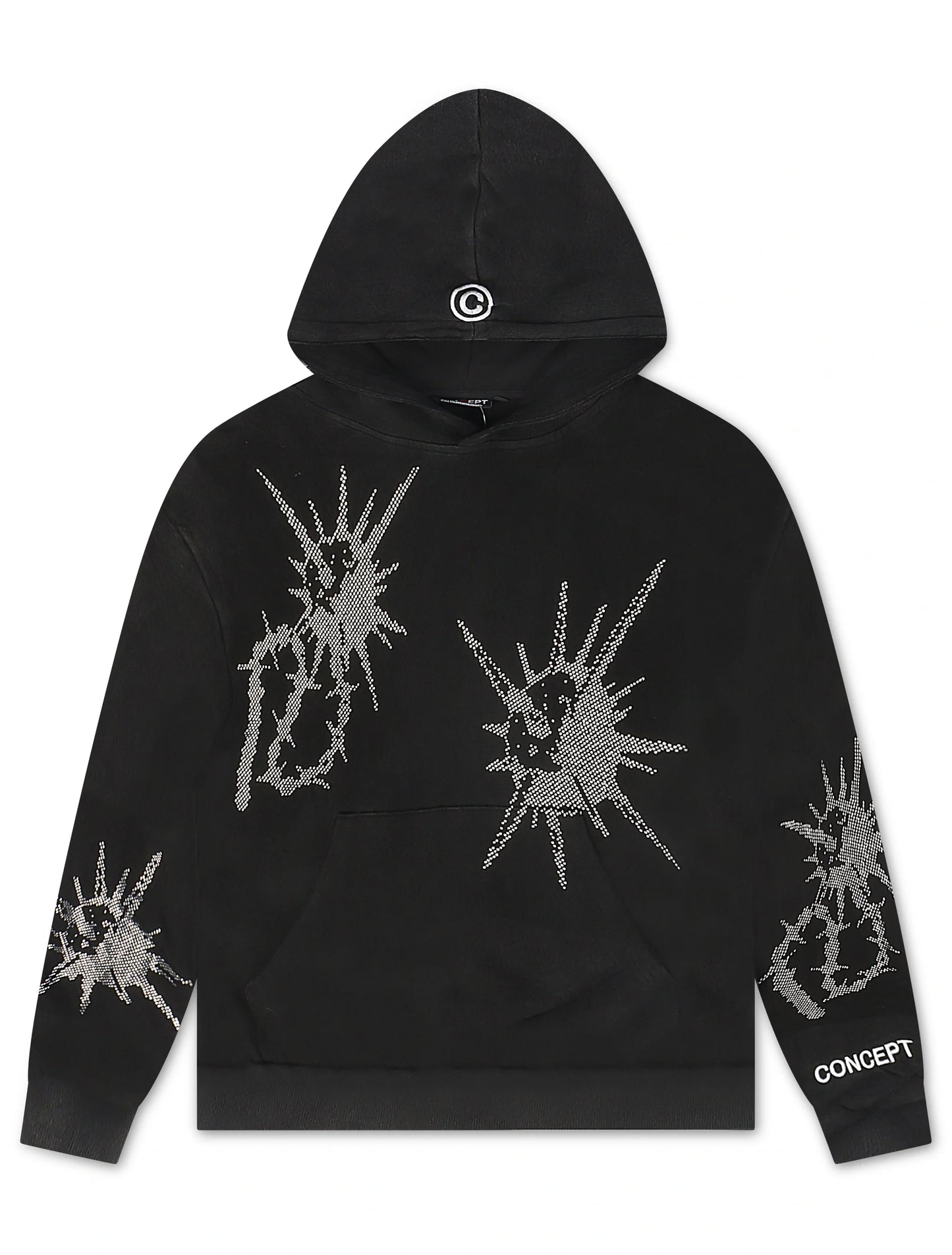 Concept LA Flail Hoodie - Black Washed Denim Exchange