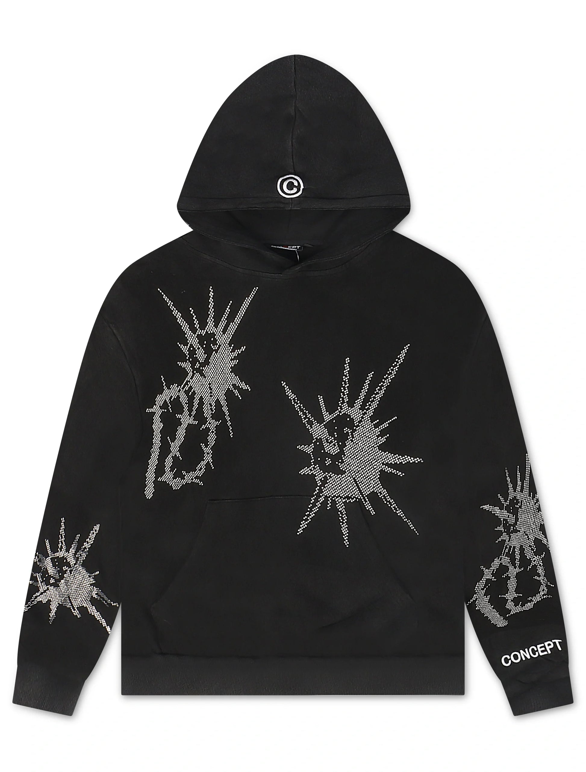 Concept LA Flail Hoodie - Black Washed Denim Exchange