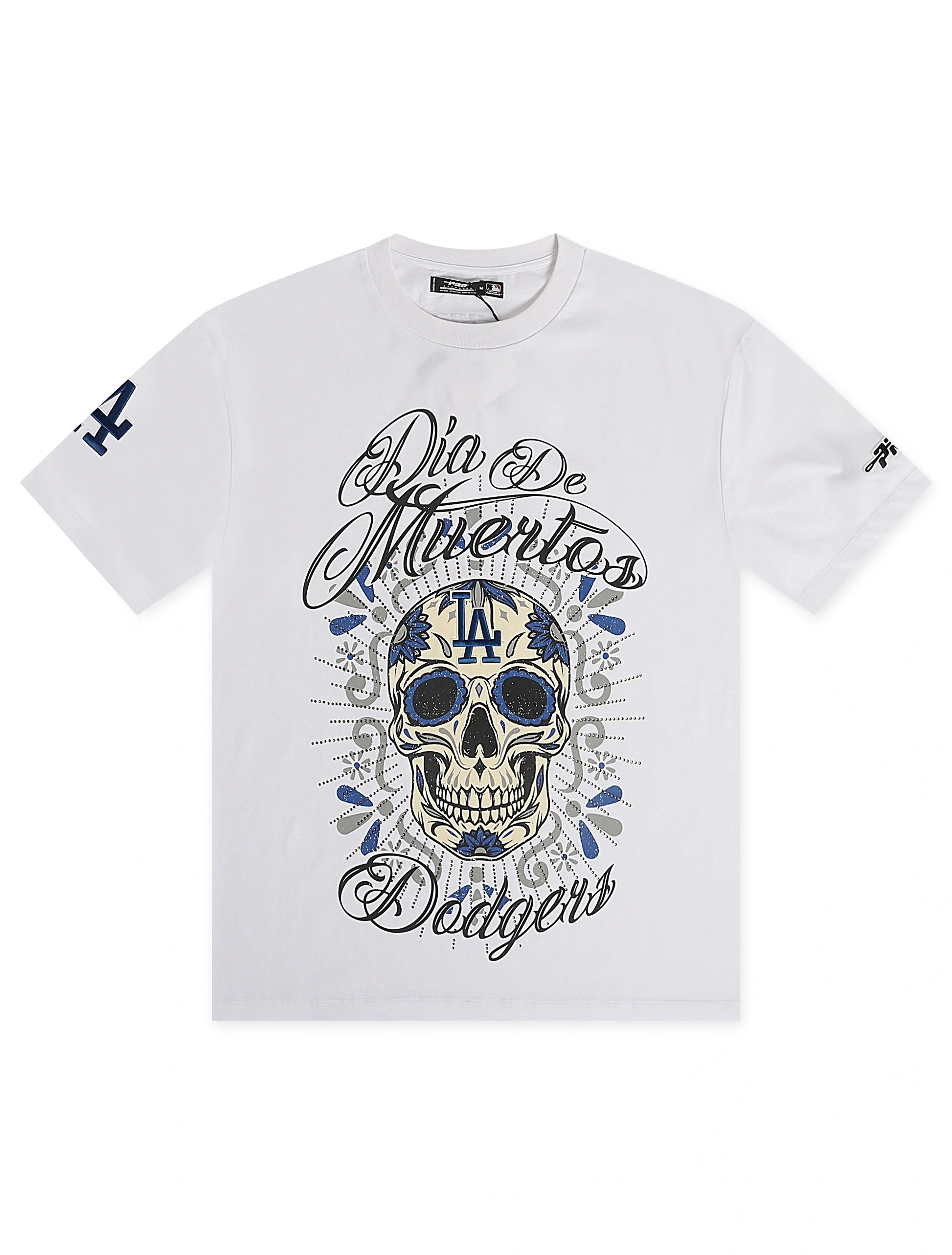 Pro Standard Dodgers Dia De Los Muertos Tee - White Denim Exchange