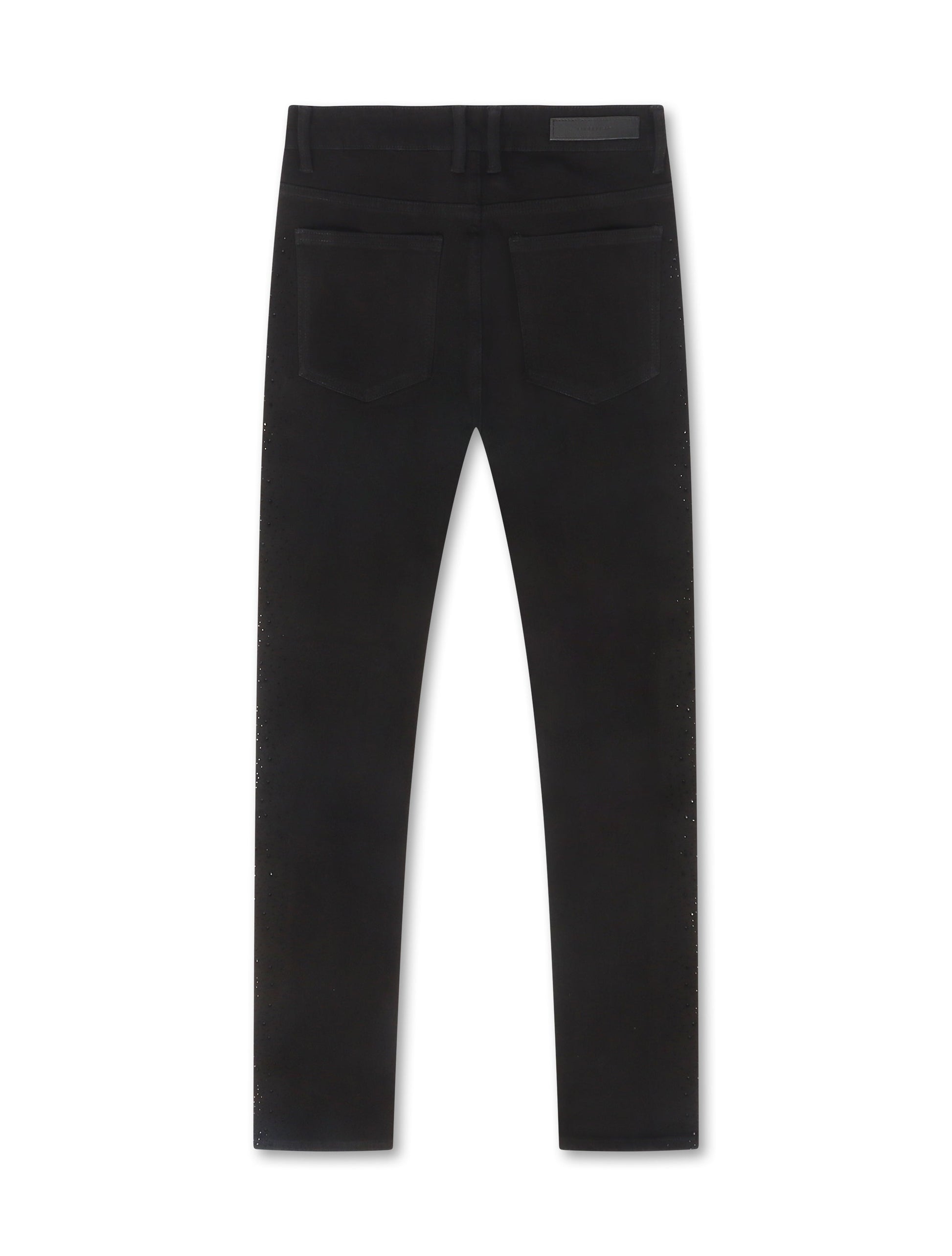 Embellish Frost Denim Rhinestone Jean - Black Denim Exchange