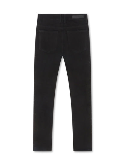 Embellish Frost Denim Rhinestone Jean - Black Denim Exchange