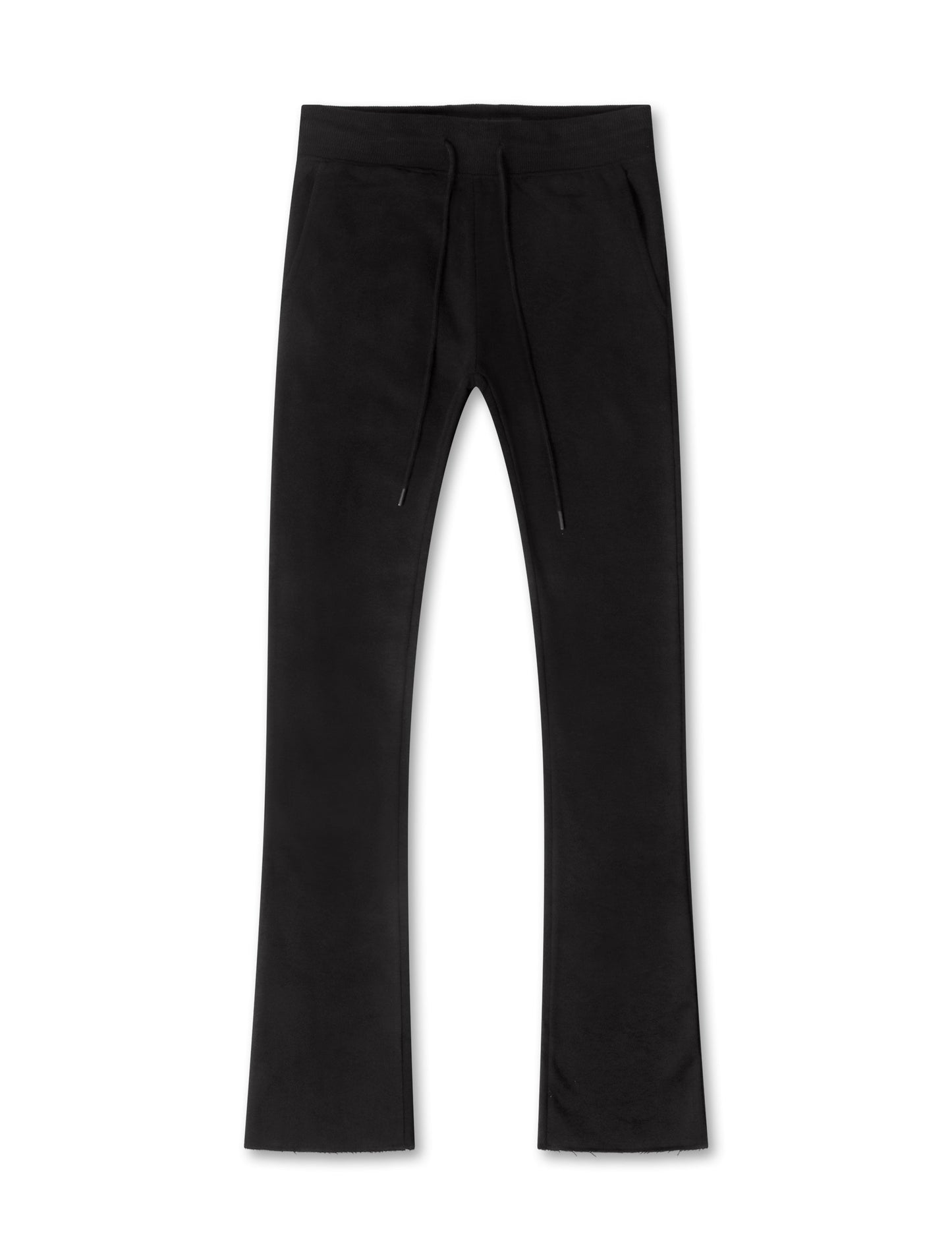 Jordan Craig Uptown Fleece Stacked Sweatpants - Black Denim Exchange