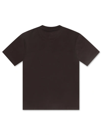 Lacoste Mens Cotton Tee - Dark Brown Denim Exchange
