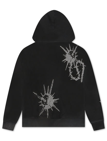 Concept LA Flail Hoodie - Black Washed Denim Exchange