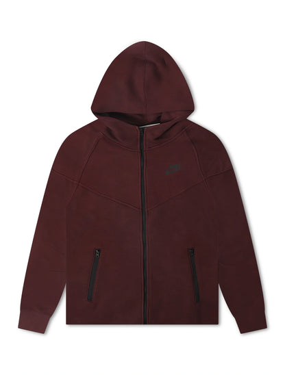Nike Womens Sportswear Tech Fleece Windrunner  Hoodie- Burgundy Crush Denim Exchange