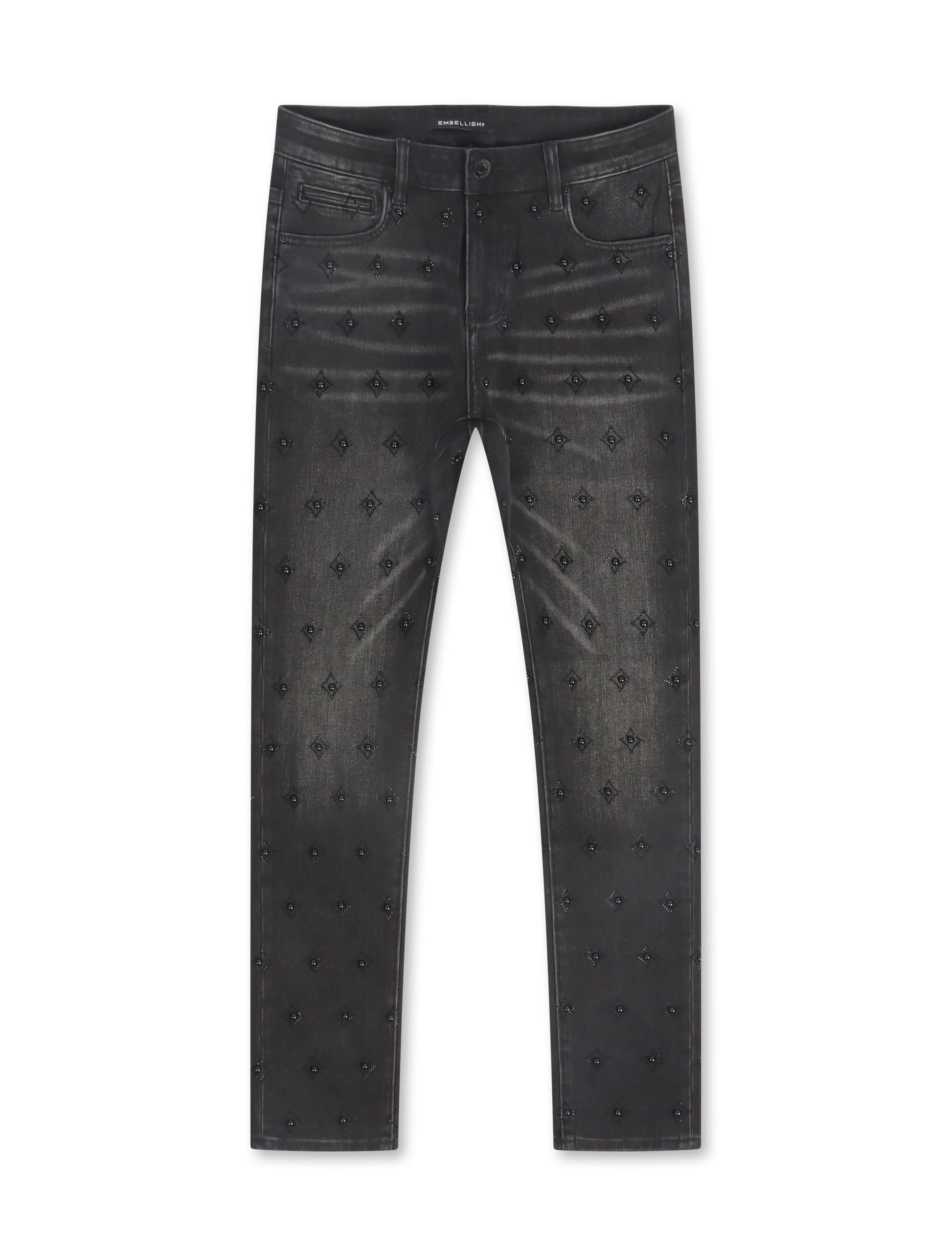 Embellish Cygnus Skinny Jean - Washed Black Denim Exchange