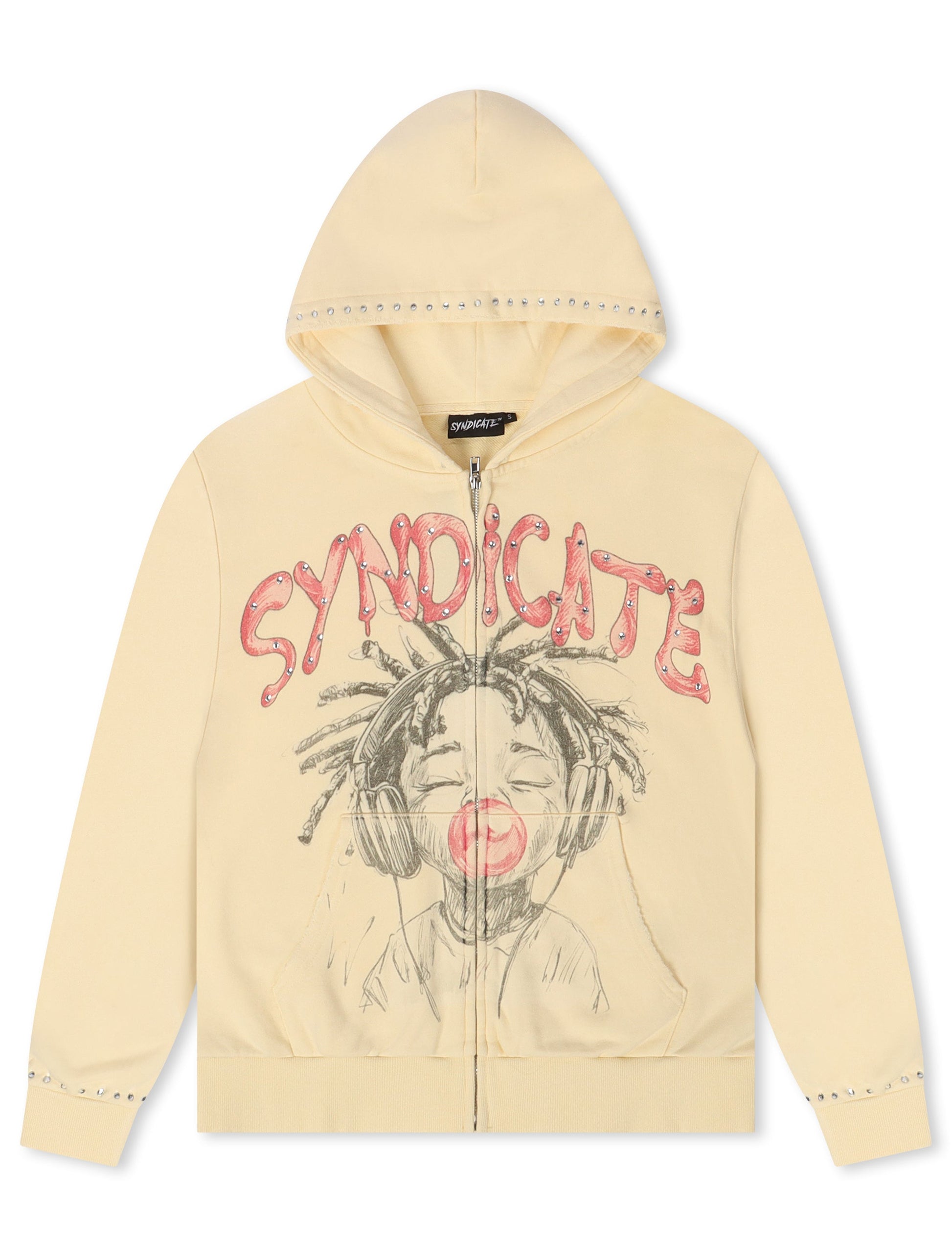 The Syndicate Youth Hoodie - Cream Wash Denim Exchange