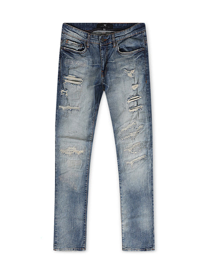 Jordan Craig Legacy Edition Slim Fit Jeans - Studio Blue Denim Exchange
