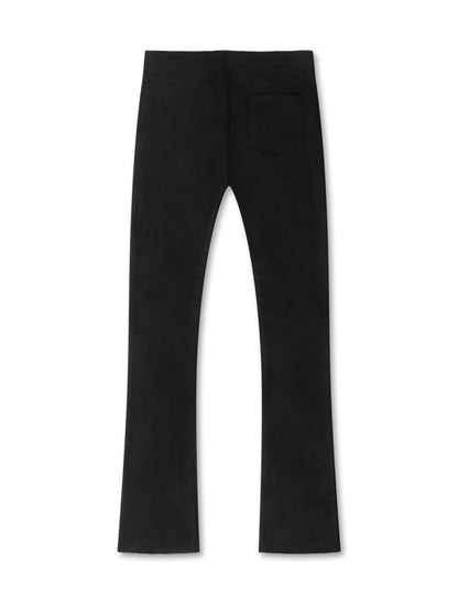 Jordan Craig Uptown Fleece Stacked Sweatpants - Black Denim Exchange