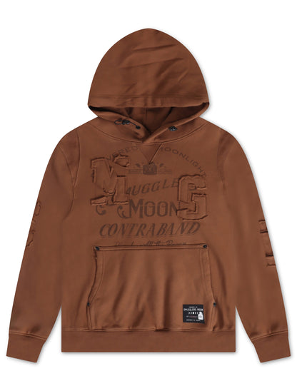 Smugglers Moon Woven Hoodie - Brown Denim Exchange