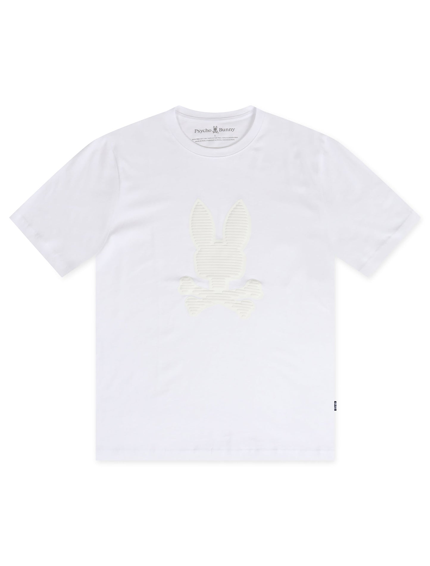 Psycho Bunny Kingston Graphic Tee - White Denim Exchange