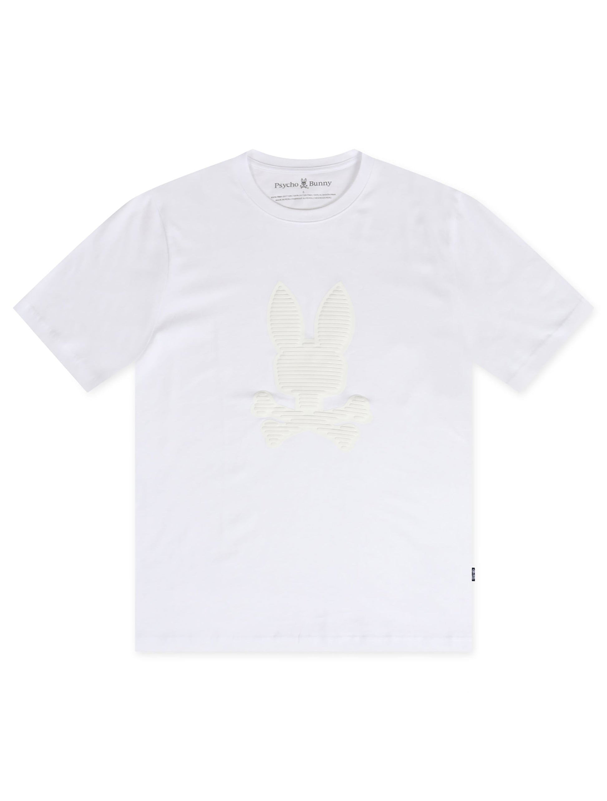 Psycho Bunny Kingston Graphic Tee - White Denim Exchange