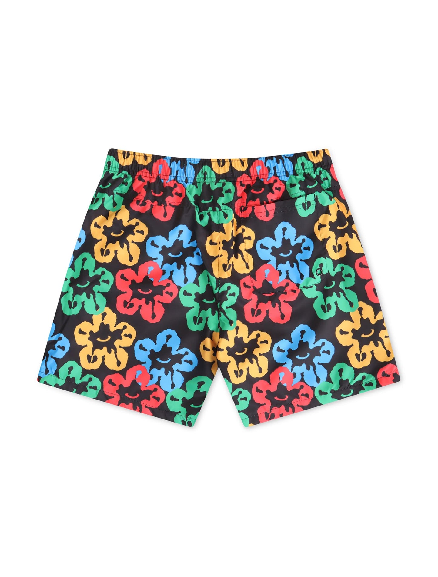Roku Studio Olympic Tear Drip Nylon Shorts - Black/Multi Denim Exchange