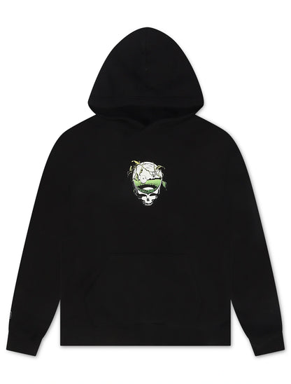 Malbon Grateful Dead Fesque Hoodie - Black Denim Exchange