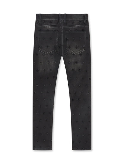 Embellish Cygnus Skinny Jean - Washed Black Denim Exchange