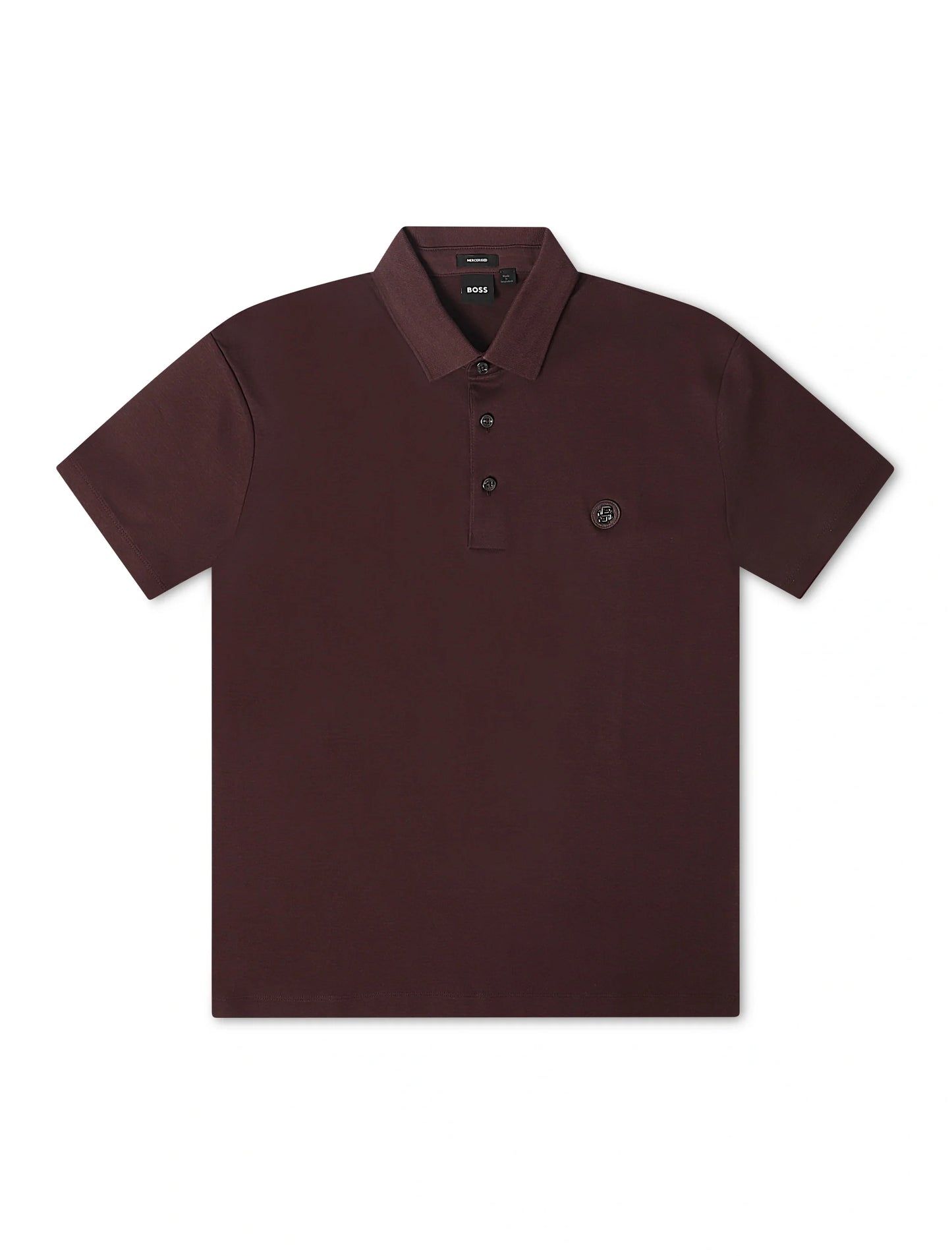 Boss Double Monogram Polo - Burgundy Denim Exchange