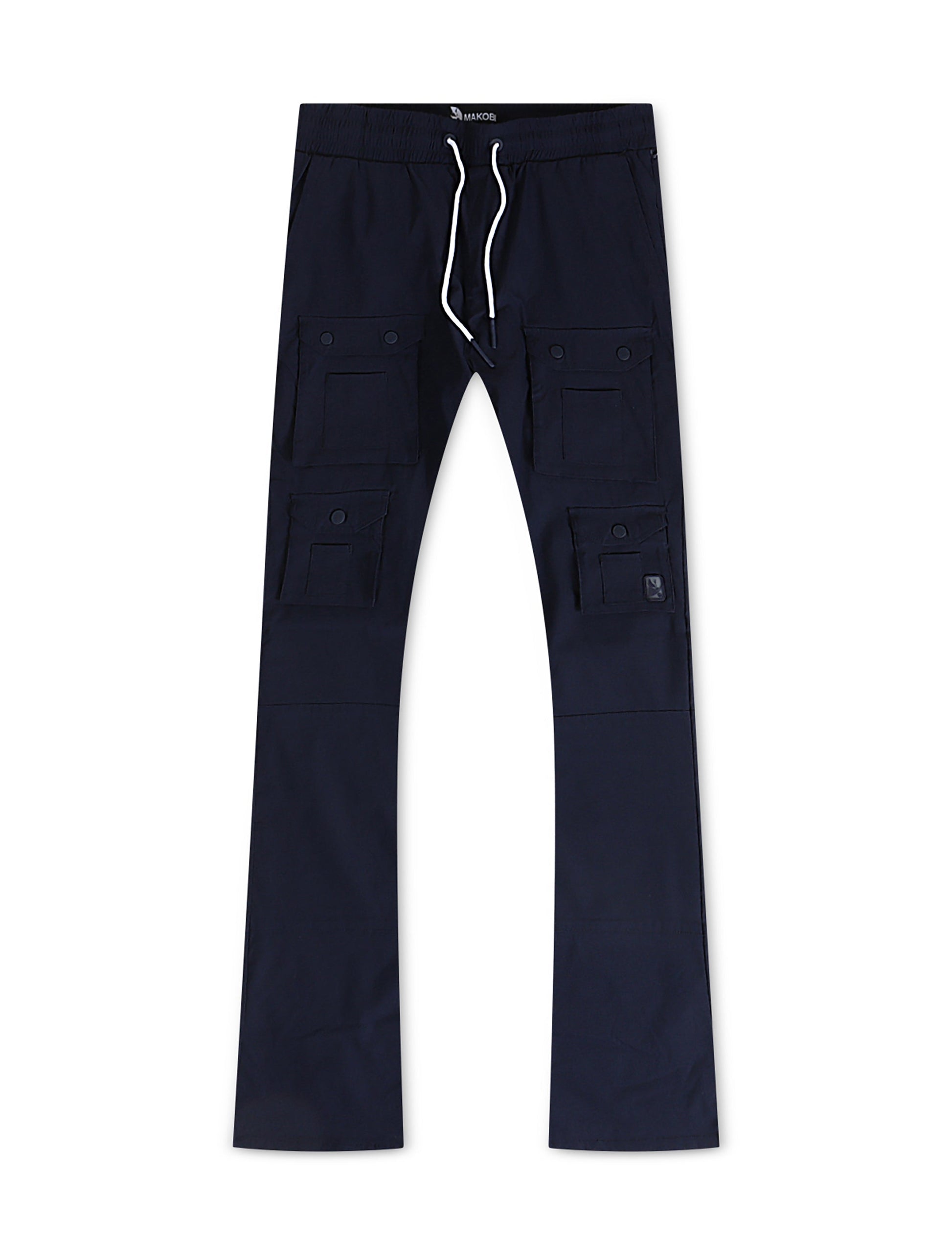Makobi Colton Nylon Cargo Pants - Navy Denim Exchange