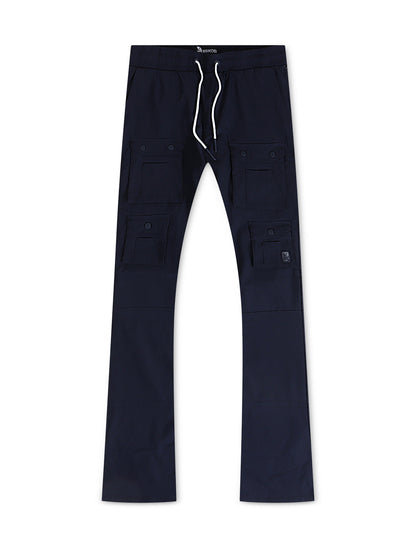 Makobi Colton Nylon Cargo Pants - Navy Denim Exchange