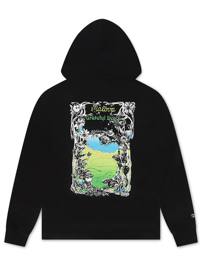 Malbon Grateful Dead Fesque Hoodie - Black Denim Exchange