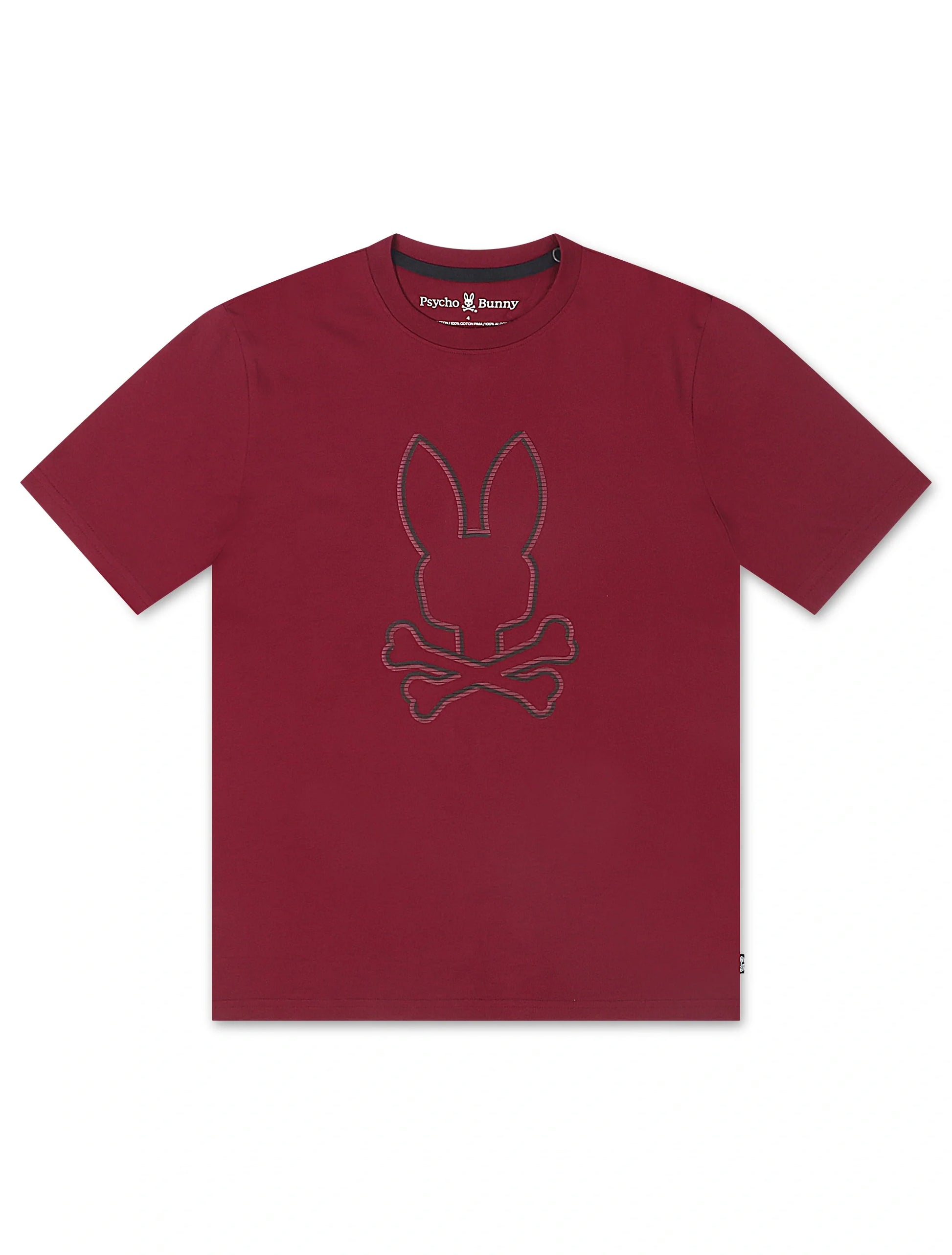 Psycho Bunny Hamilton Graphic Tee - Crimson Denim Exchange