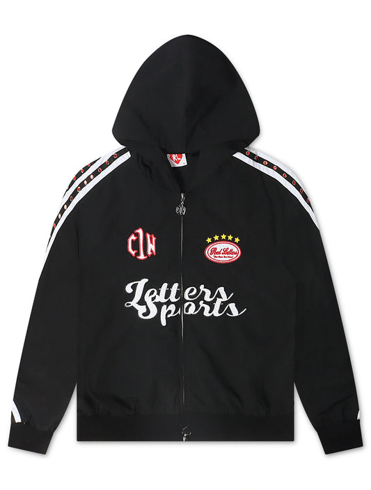 Red Letters x Cam Newton Rhinestone Hoodie - Black Denim Exchange