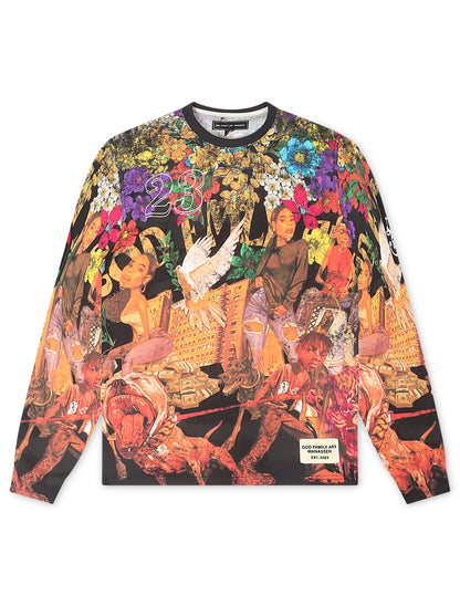 GFA Manassehy Hectic Knit Long Sleeve - Multicolor Denim Exchange