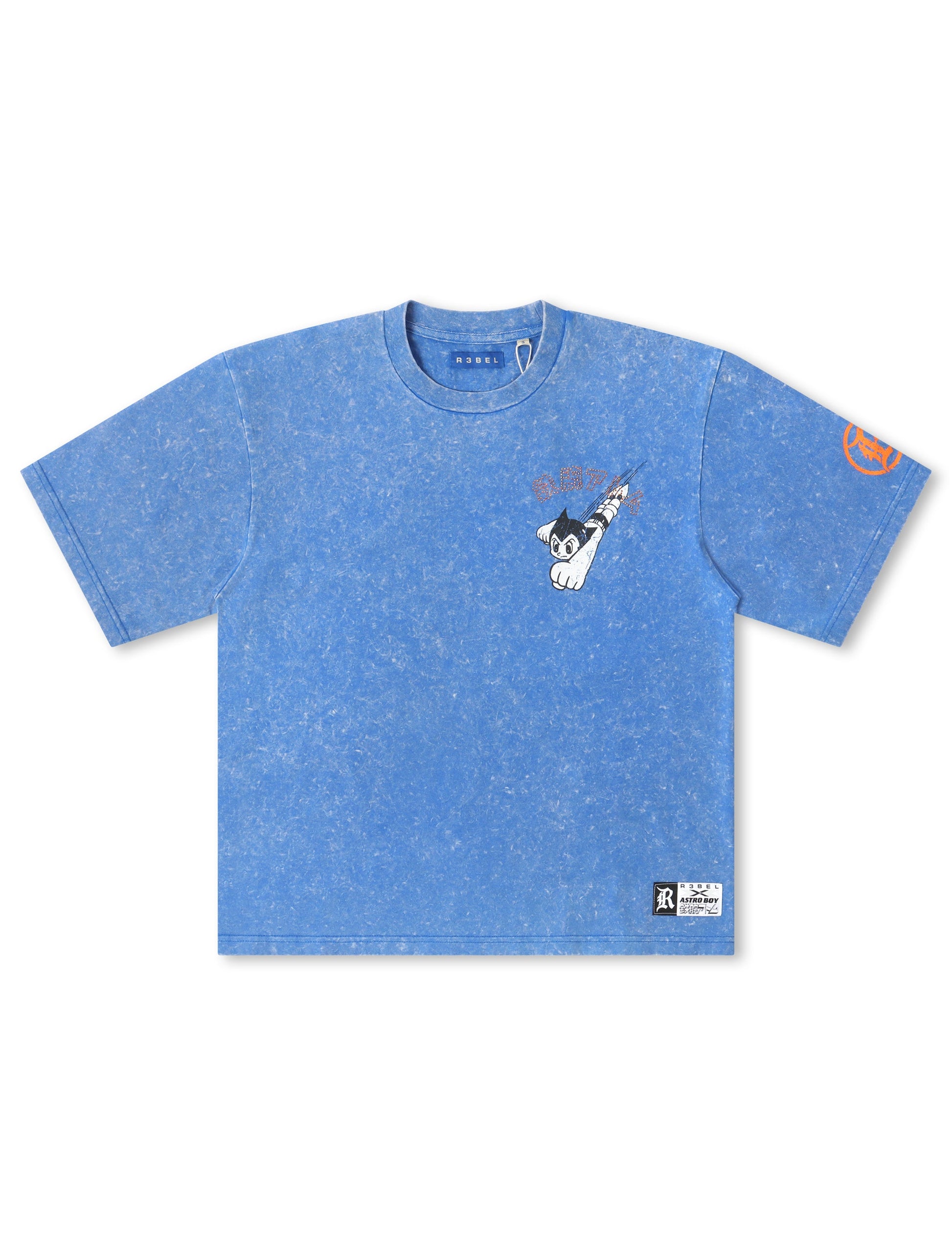 Rebel Denim Astro Boy Cropped Tee - Royal Denim Exchange