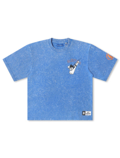 Rebel Denim Astro Boy Cropped Tee - Royal Denim Exchange