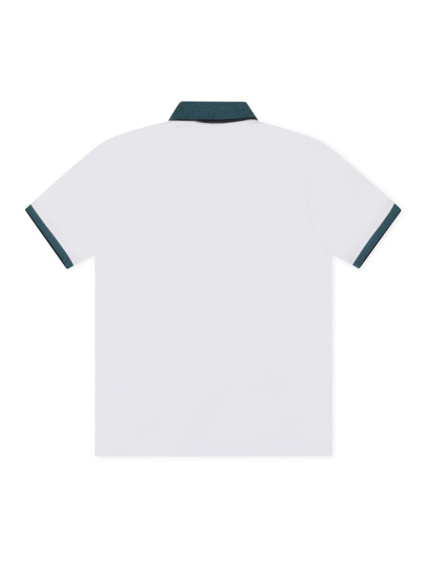 Psycho Bunny Montebello Pique Polo - White Denim Exchange