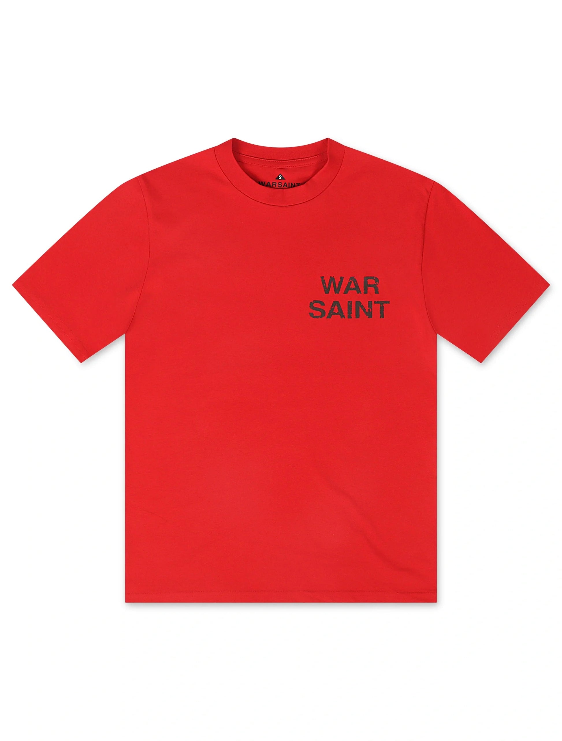 Warsaint LA Script Tee - Red/Black Denim Exchange