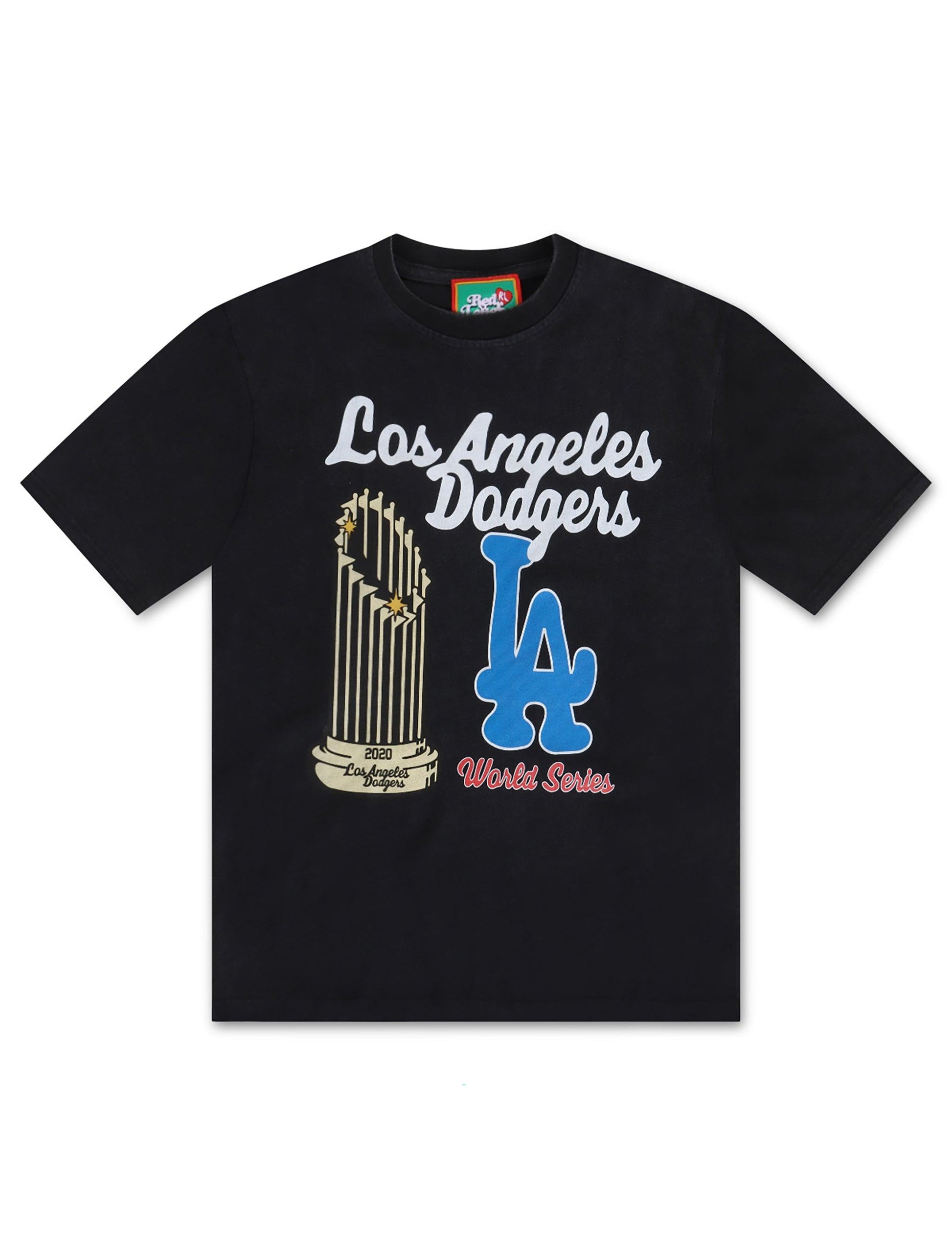 Red Letters La World Champs Tee - Vintage Black Denim Exchange