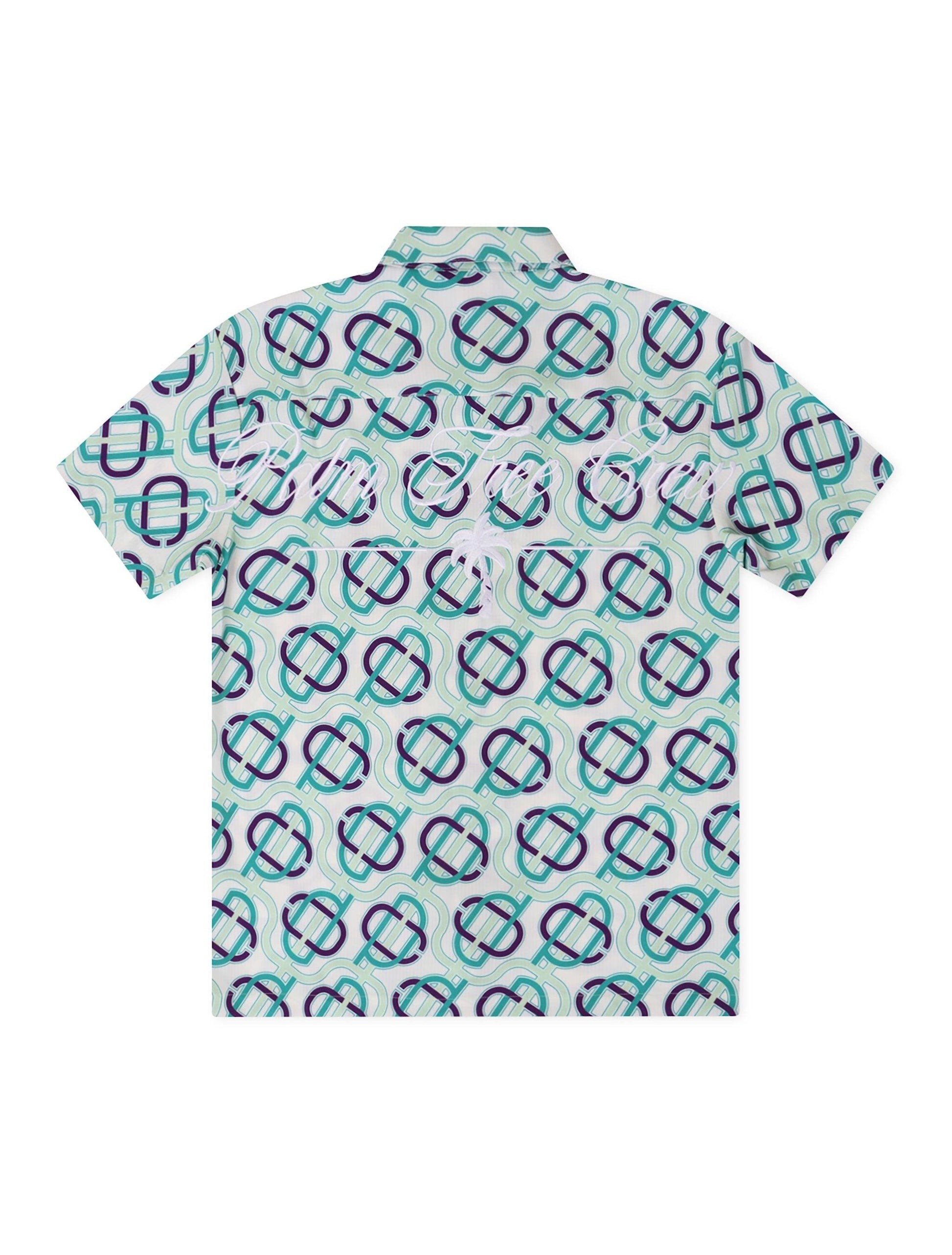 Puma X Palm Tree Crew Button Up - Warm White Denim Exchange
