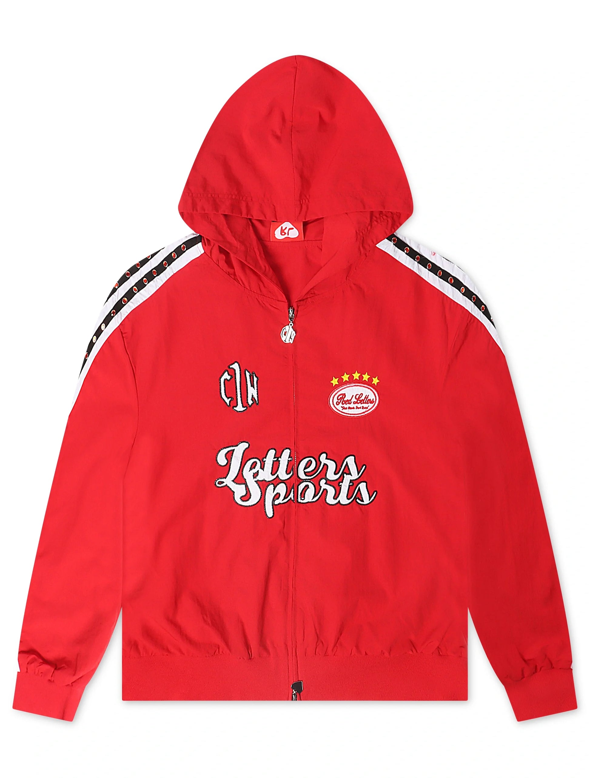 Red Letters x Cam Newton Rhinestone Hoodie - Red Denim Exchange
