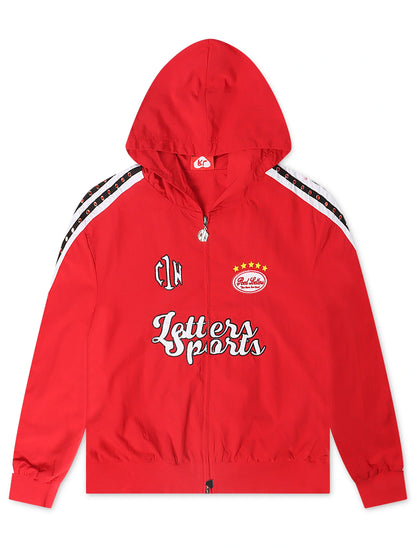 Red Letters x Cam Newton Rhinestone Hoodie - Red Denim Exchange