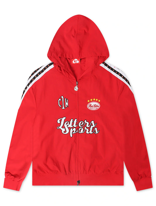 Red Letters x Cam Newton Rhinestone Hoodie - Red Denim Exchange