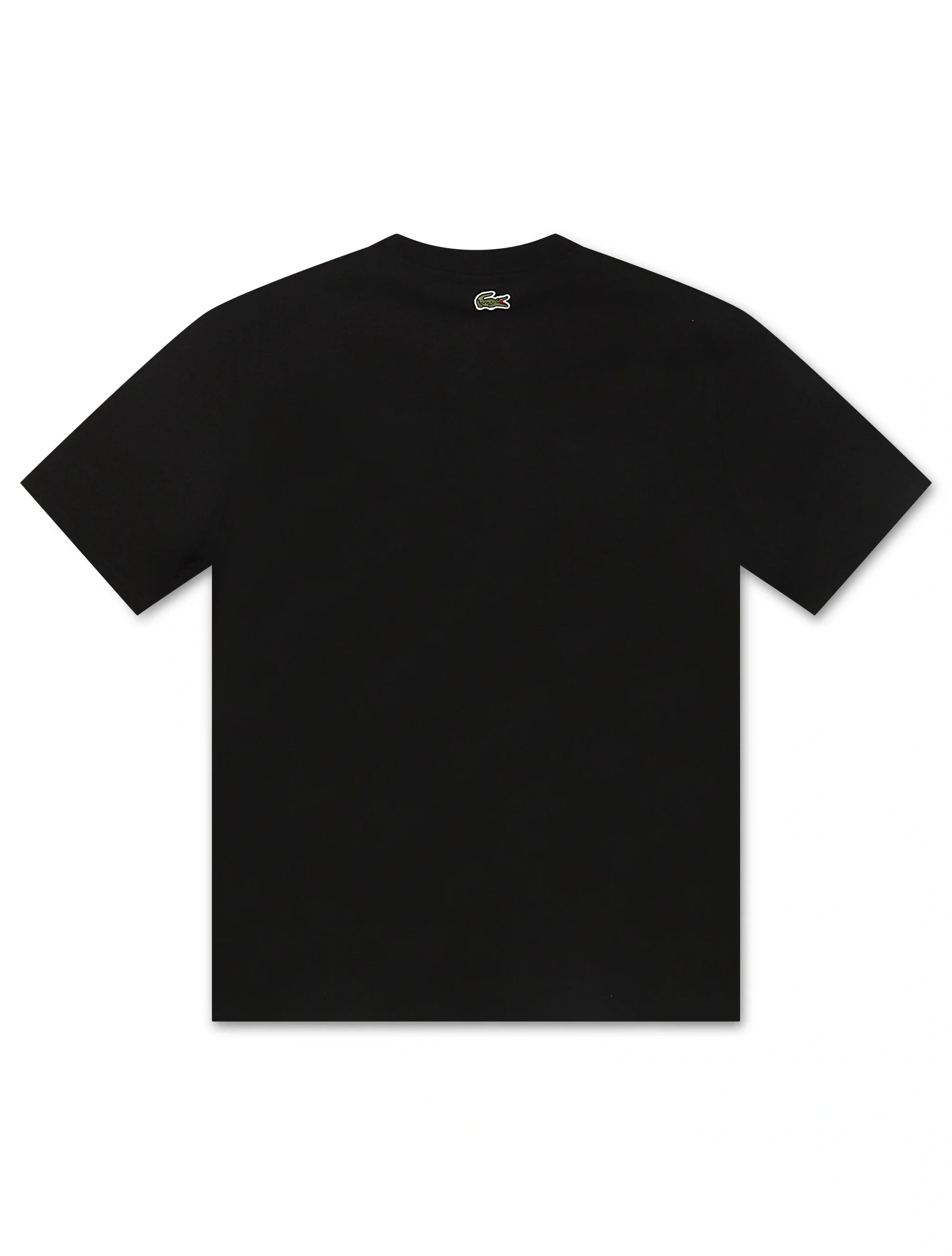 Lacoste Classic Fit Cotton Print Jersey Tee - Black Denim Exchange