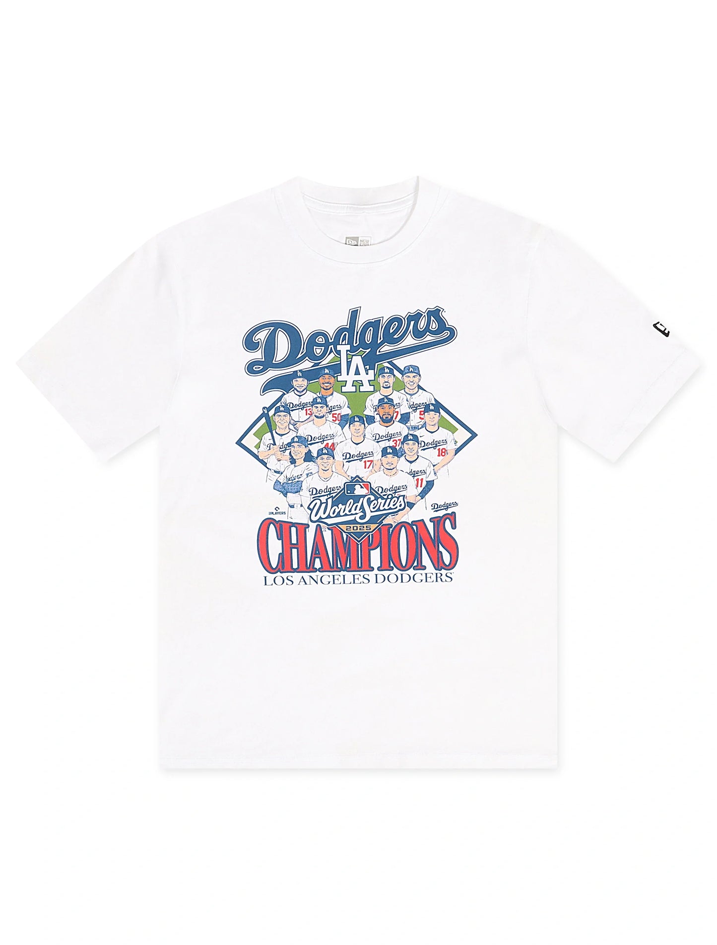 New Era LA Dodgers Portrait Tee - White Denim Exchange