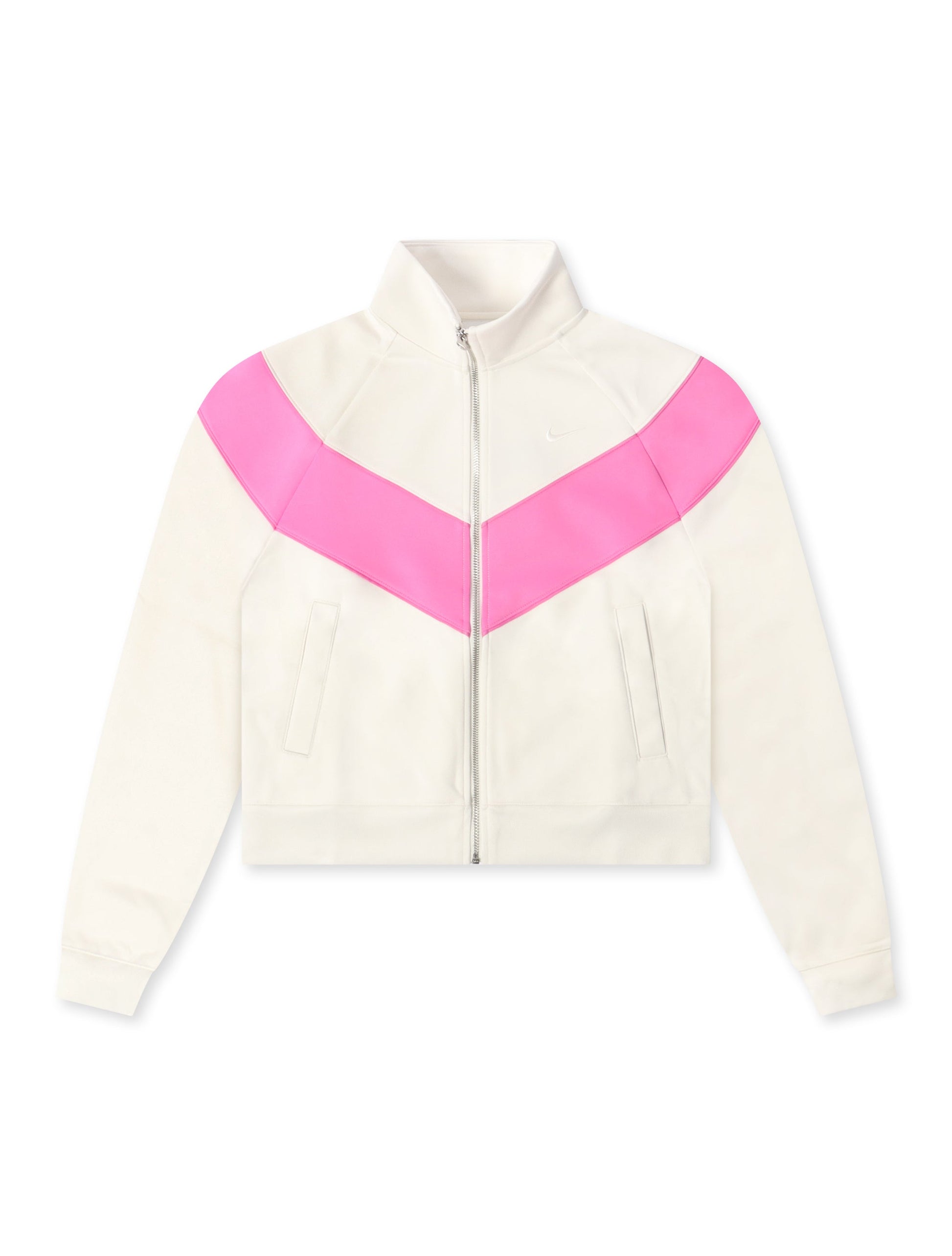Nike Womens Sportswear Windrunner Knit Jacket - Sail/Playful Pink Denim Exchange