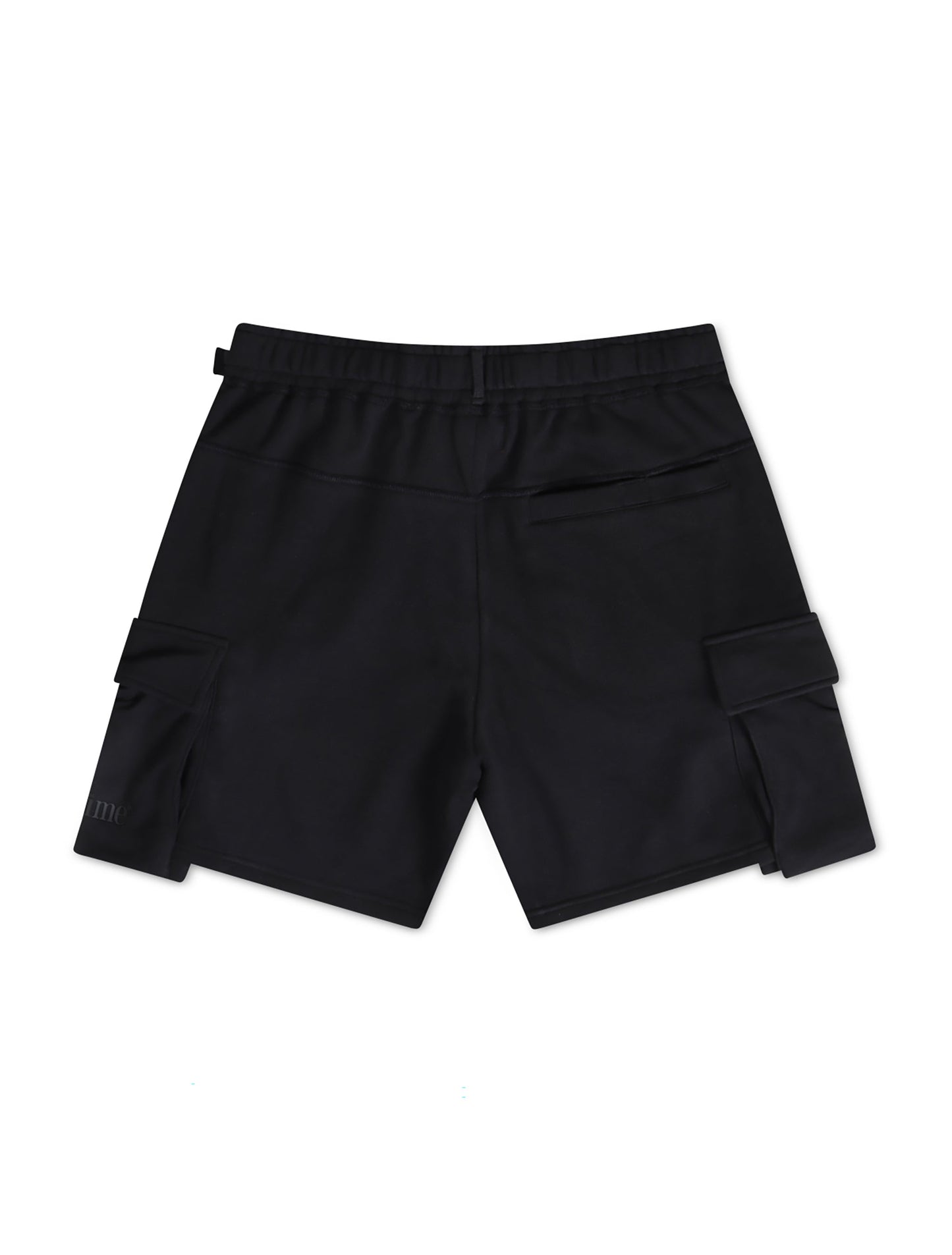 Apastime Vacation in Portugal French Terry Belted Shorts - Black Denim Exchange