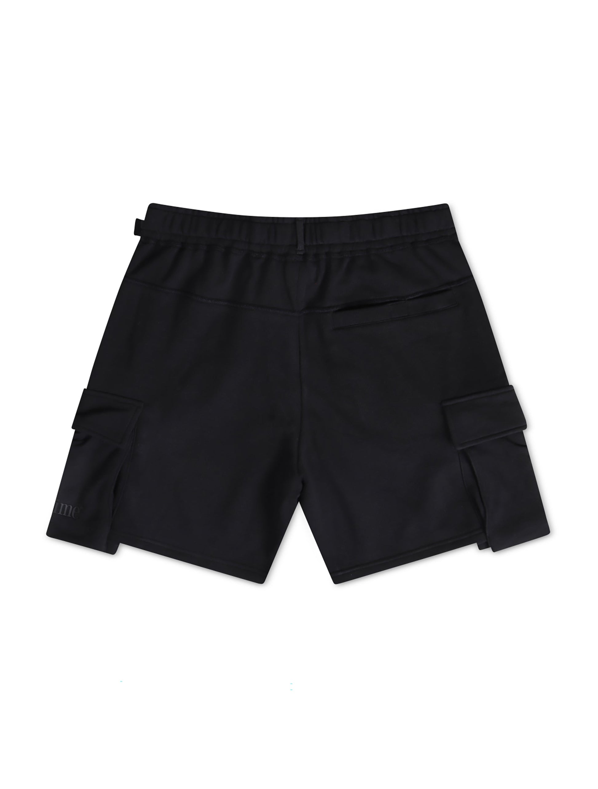 Apastime Vacation in Portugal French Terry Belted Shorts - Black Denim Exchange