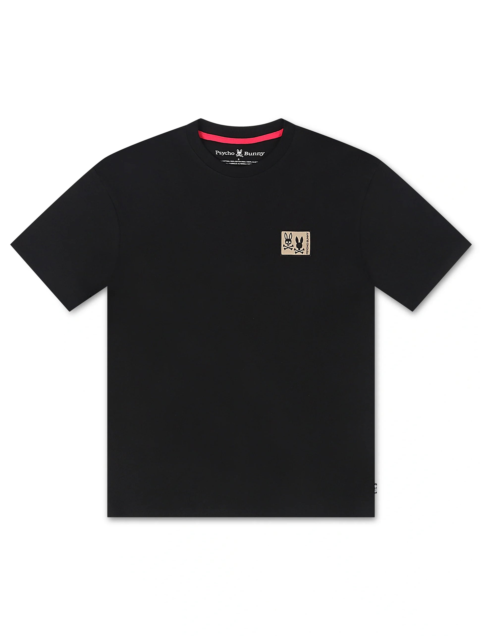 Psycho Bunny Monroe Heavy Weight Relaxed Fit Tee - Black Denim Exchange