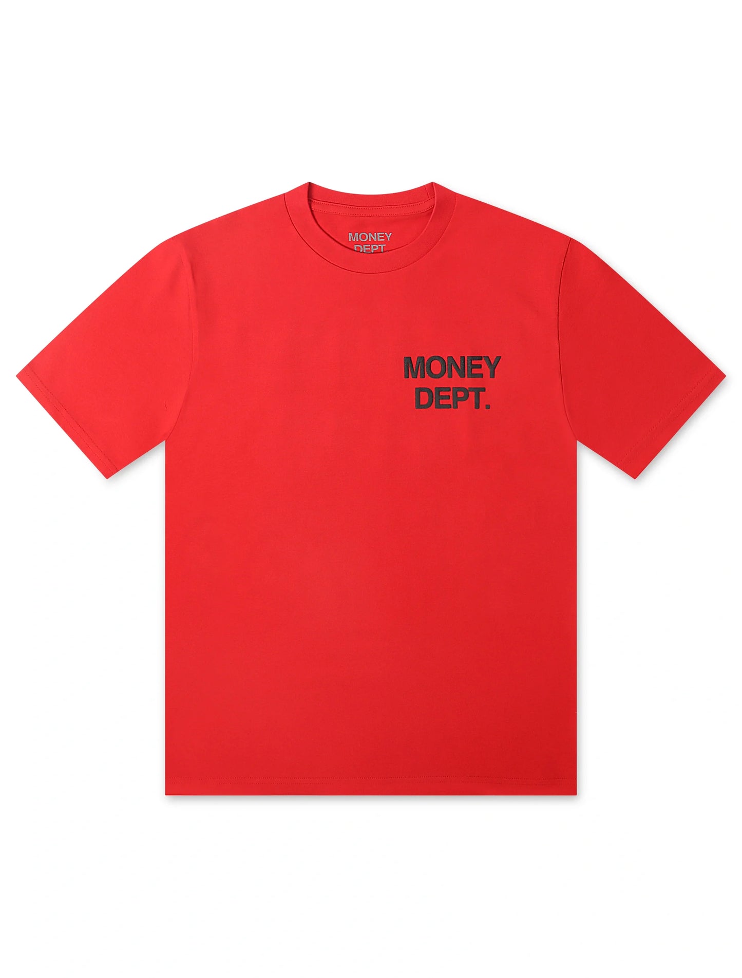 Money Dept. Los Angeles Puff Print Tee - Red/Black Denim Exchange
