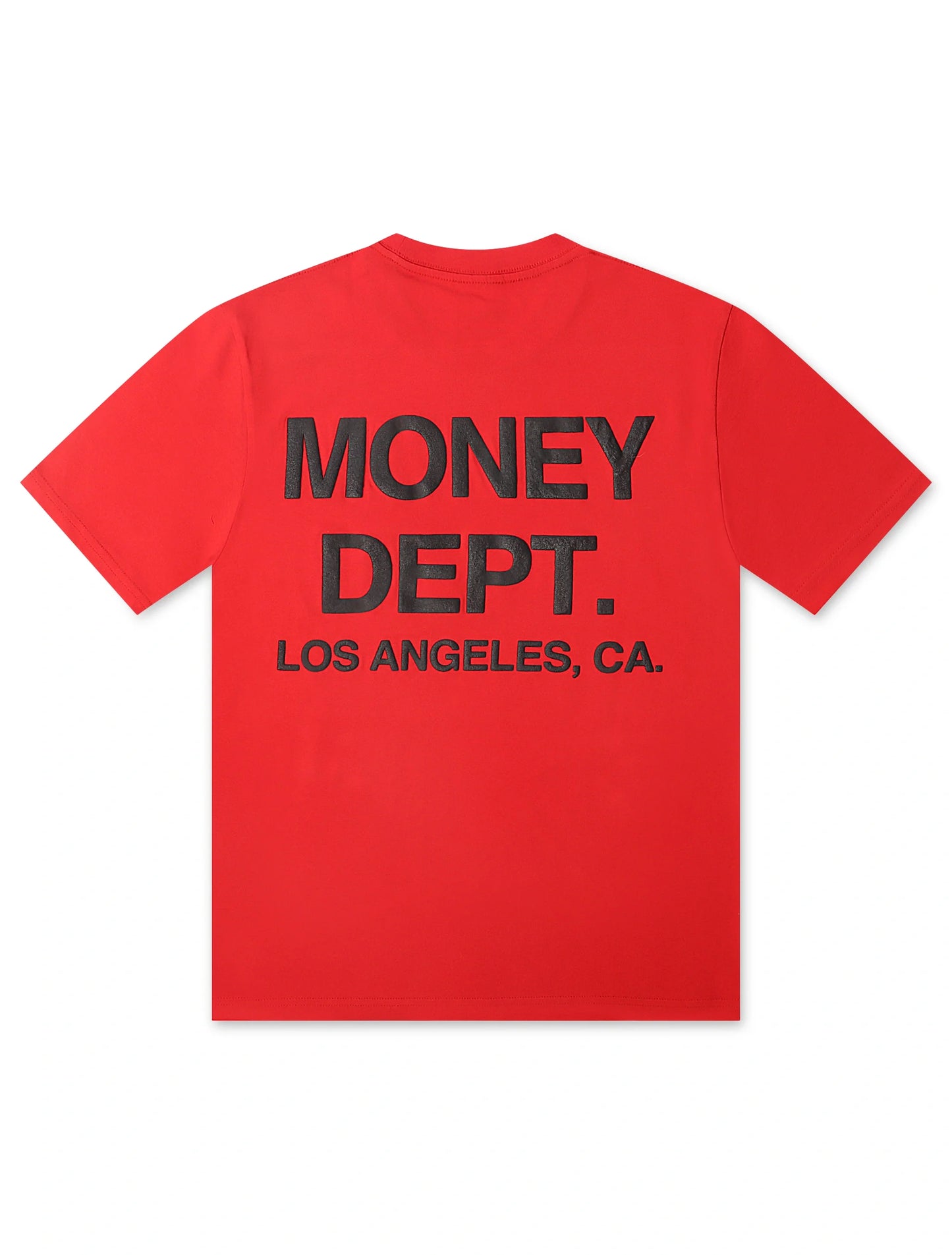 Money Dept. Los Angeles Puff Print Tee - Red/Black Denim Exchange