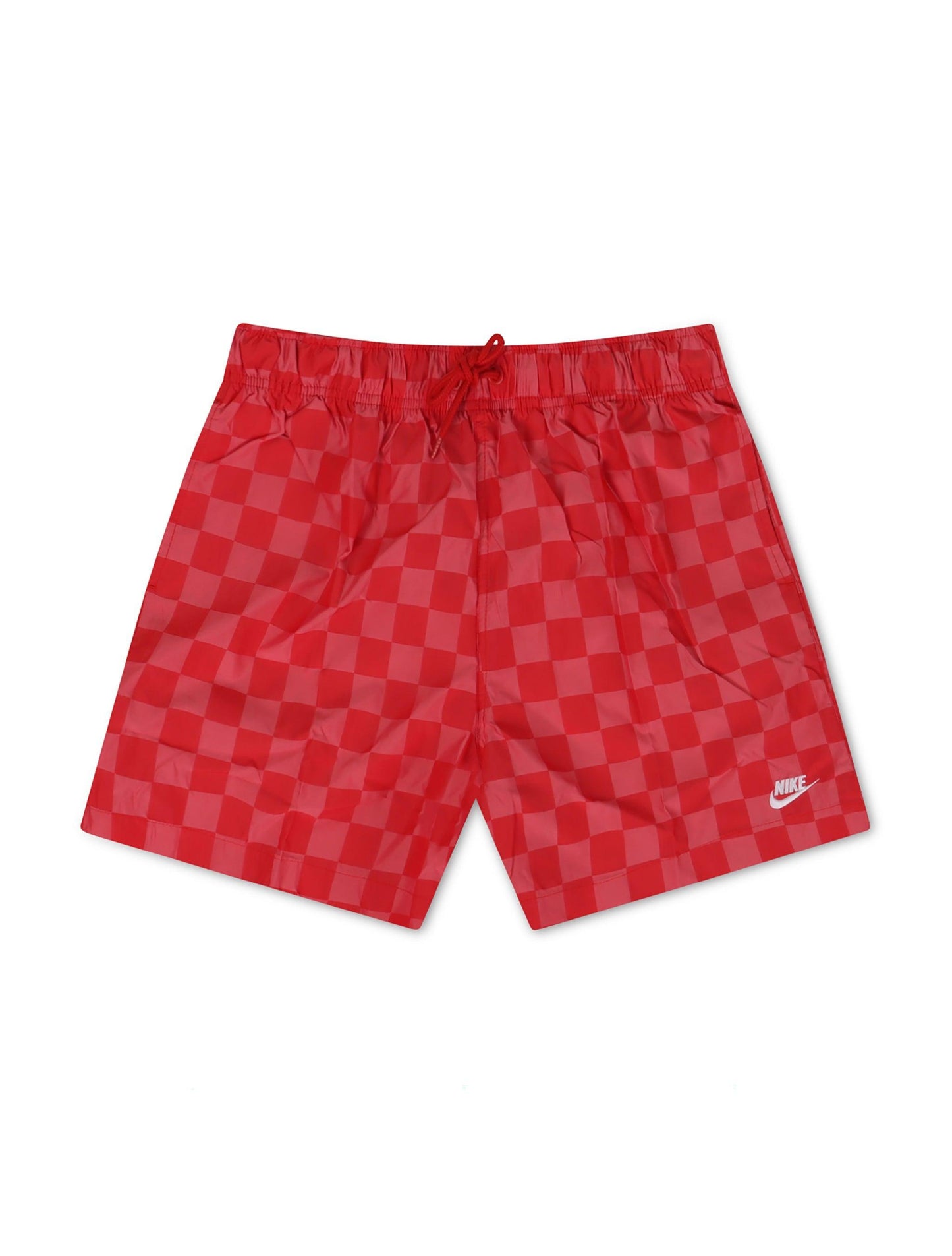 Nike Mens Club Shorts - Checkered Red Denim Exchange