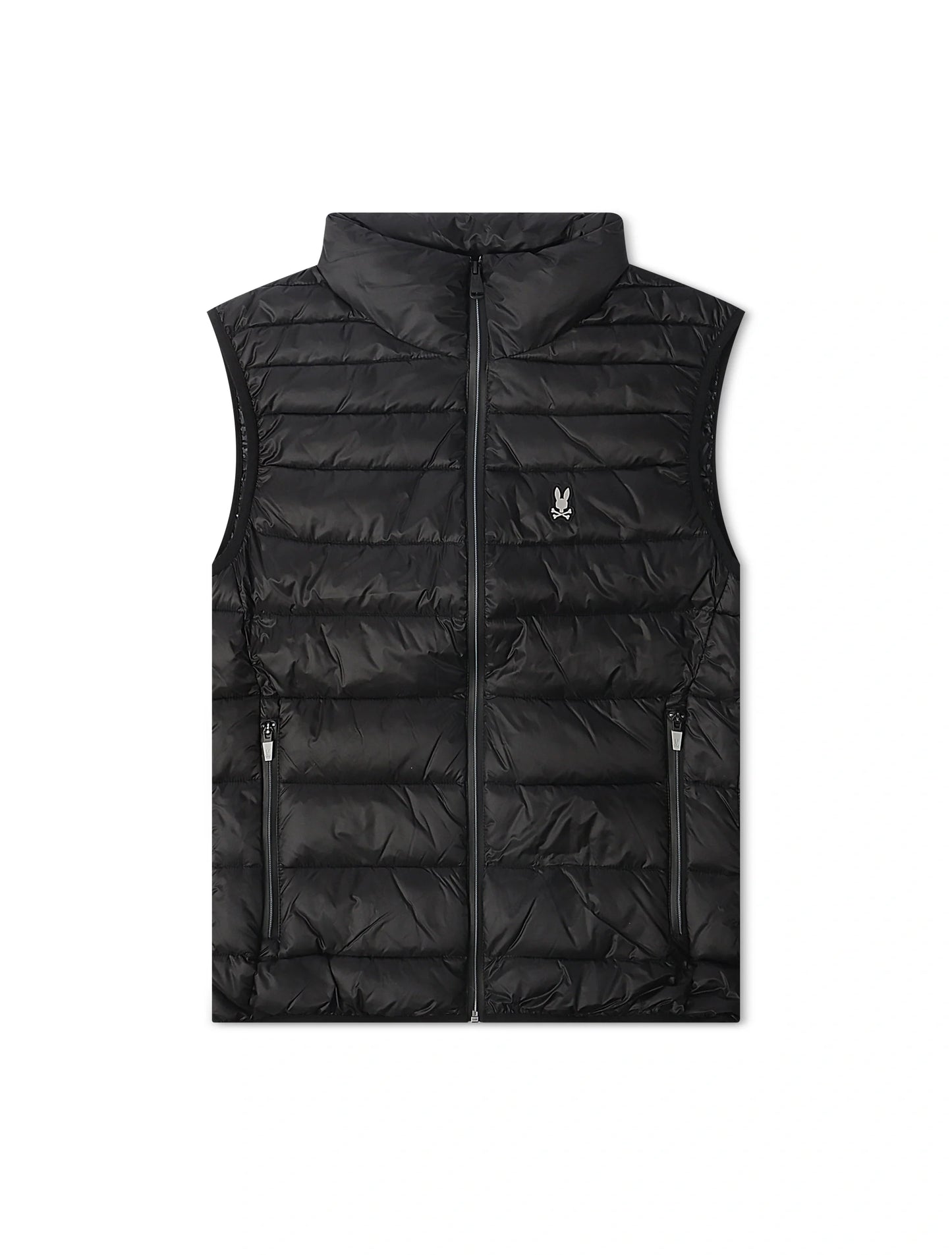 Psycho Bunny Blythe Packable Puffer Vest - Black Denim Exchange