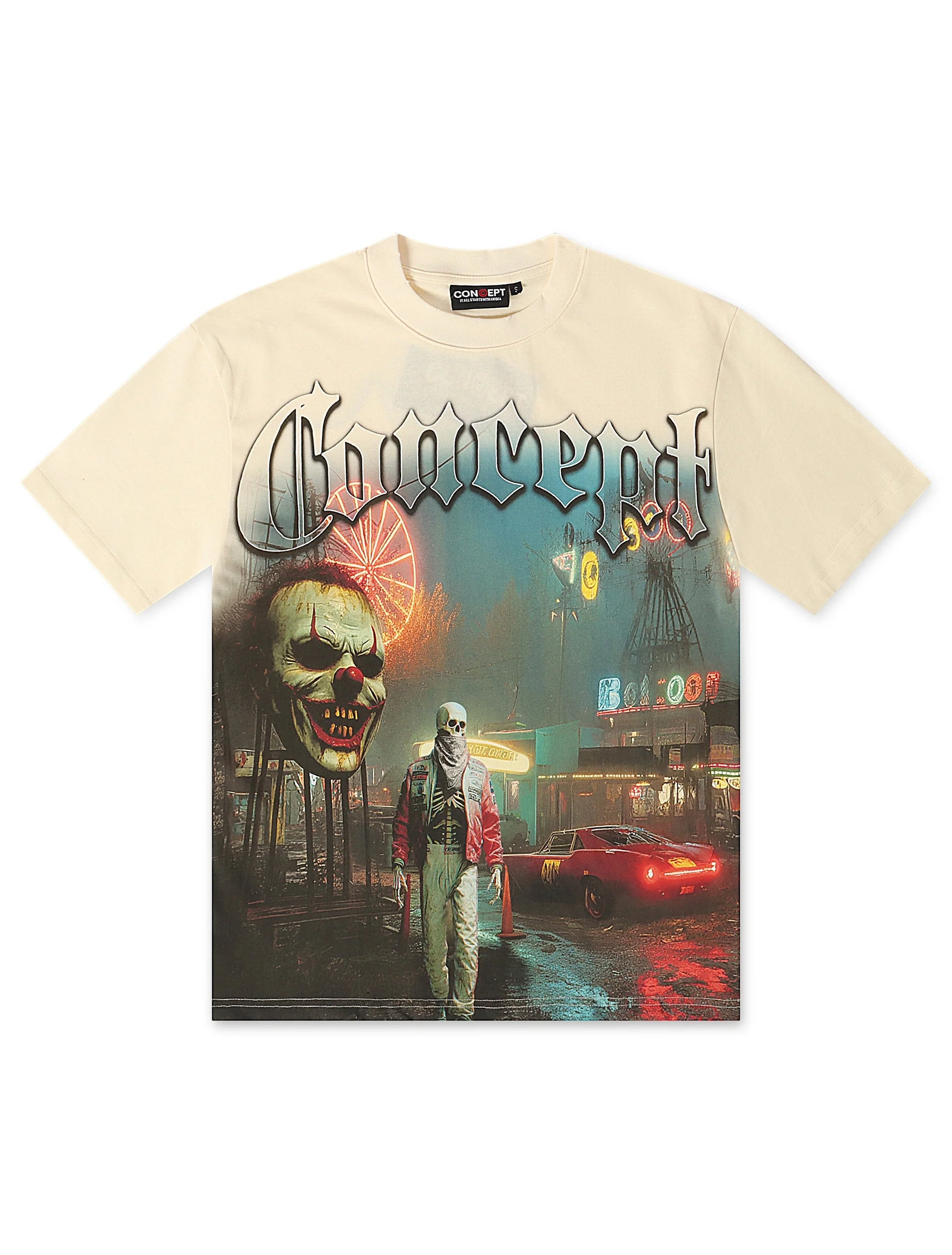 Concept La Carnival Tee - Cream Denim Exchange