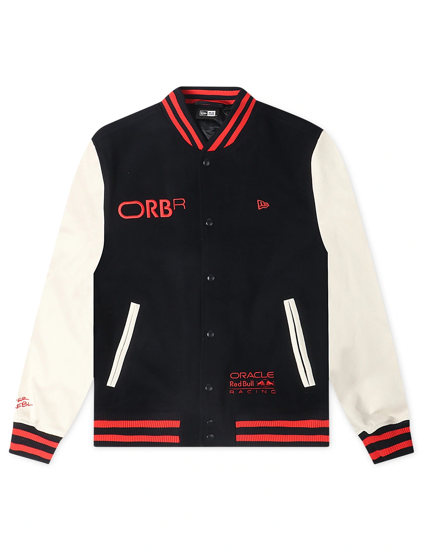 New Era Redbull Varsity Jacket - Navy/Red Denim Exchange
