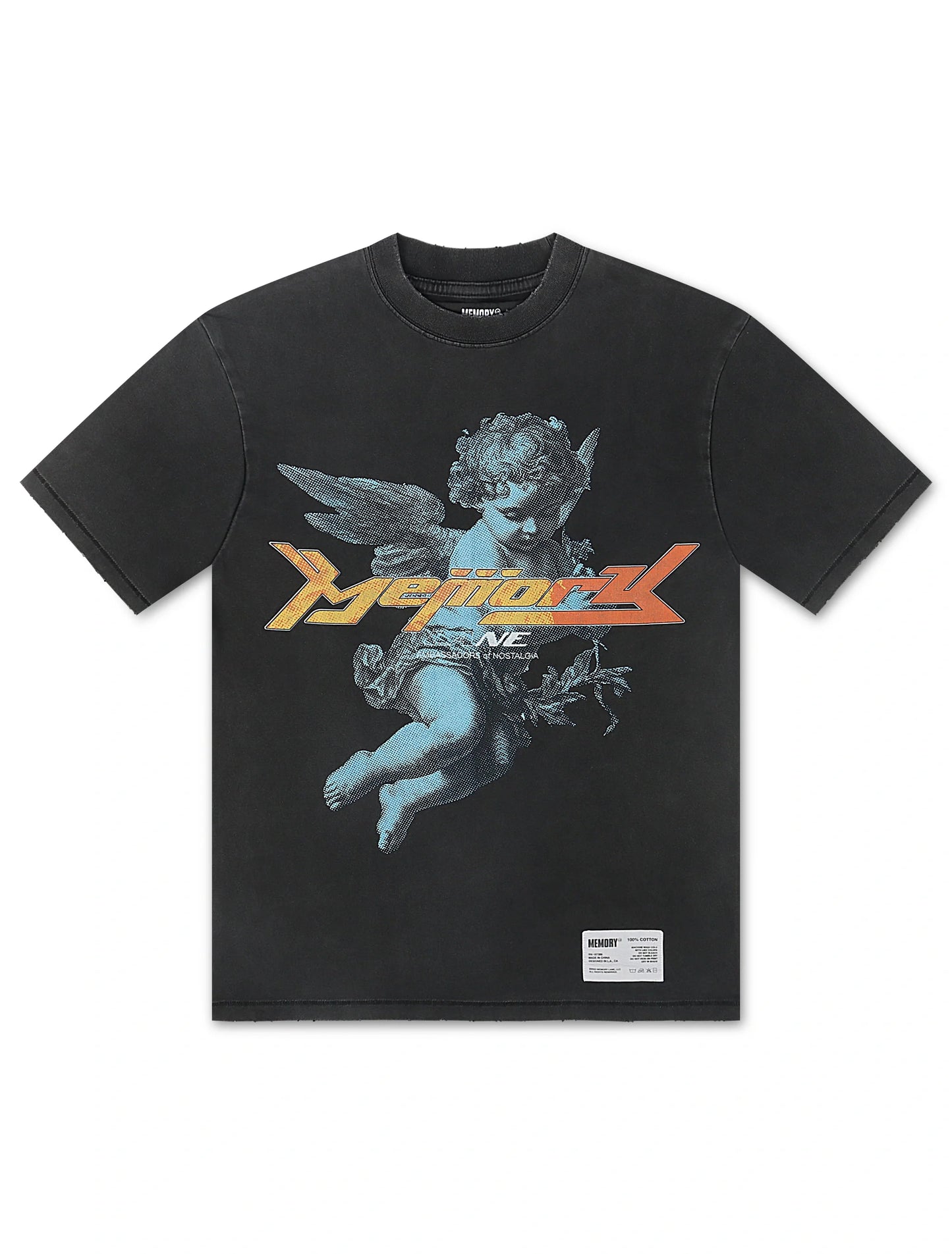 Memory Lane Cherub Tee - Vintage Black Denim Exchange