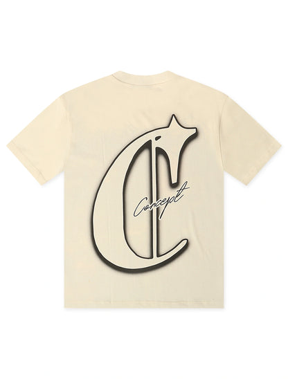Concept La Carnival Tee - Cream Denim Exchange